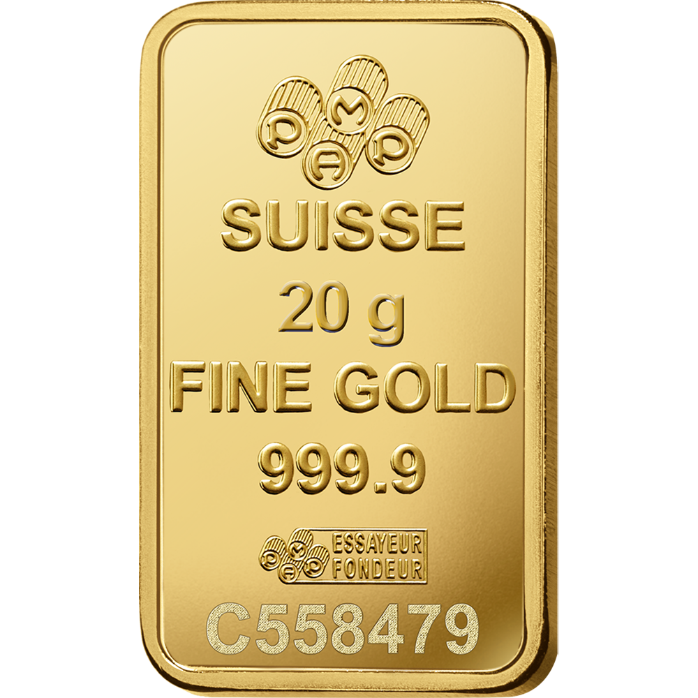 20g 24K gold bullion bar